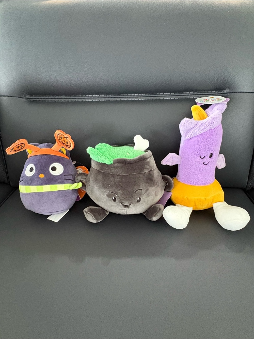 Gigglescape Plush Halloween Friends Set - Purple, Gray, Orange Plush Toys